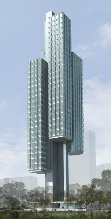 Projekt wieżowca w Singapurze