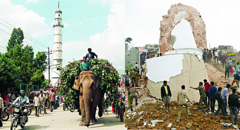 Skutki trzęsienia ziemi w Nepalu na zabytki UNESCO